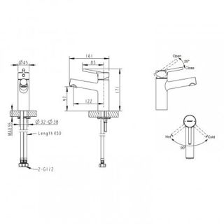 Смеситель Bravat Palace F1172217CP-RUS для раковины